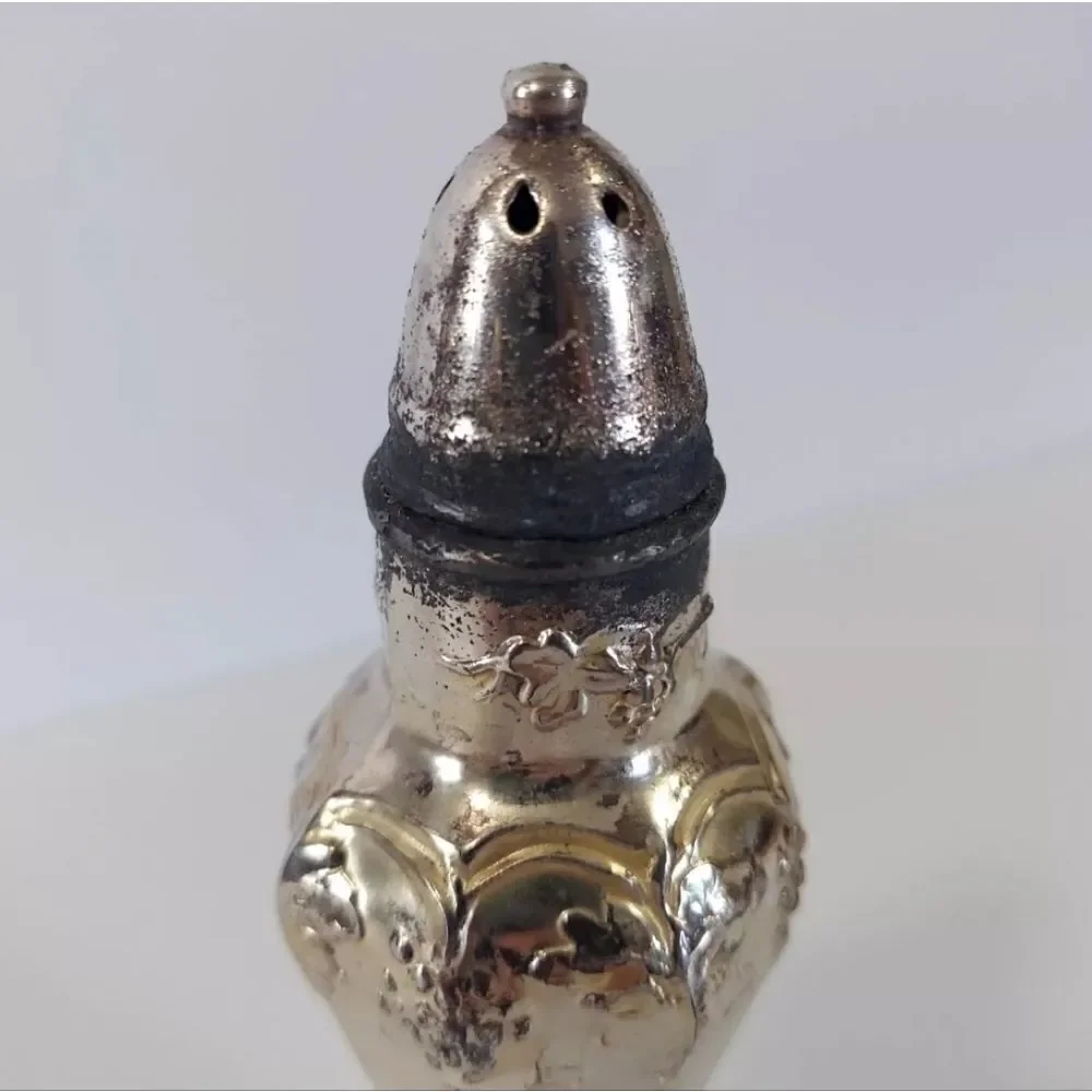 Vintage Trent Silver Plated Grape Vine Design Salt & Pepper Shakers Set of Two